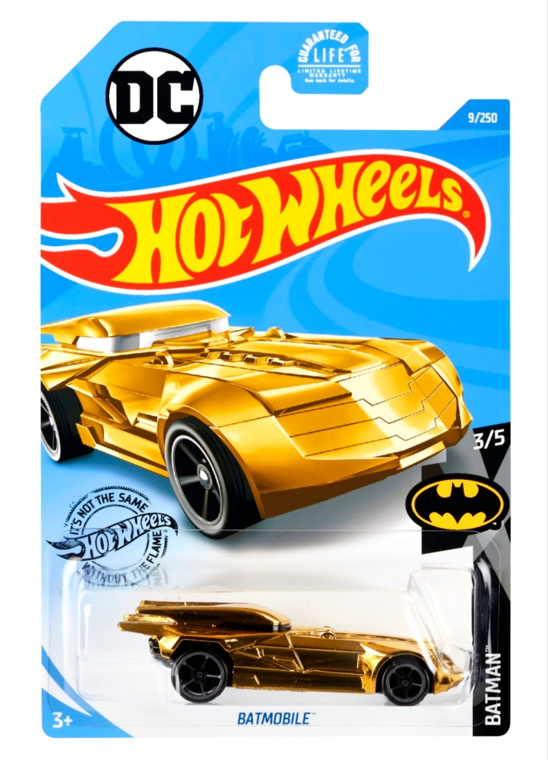 Hot Wheels Batmobile Gold 9/250 – Edición Limitada Escala 1:64