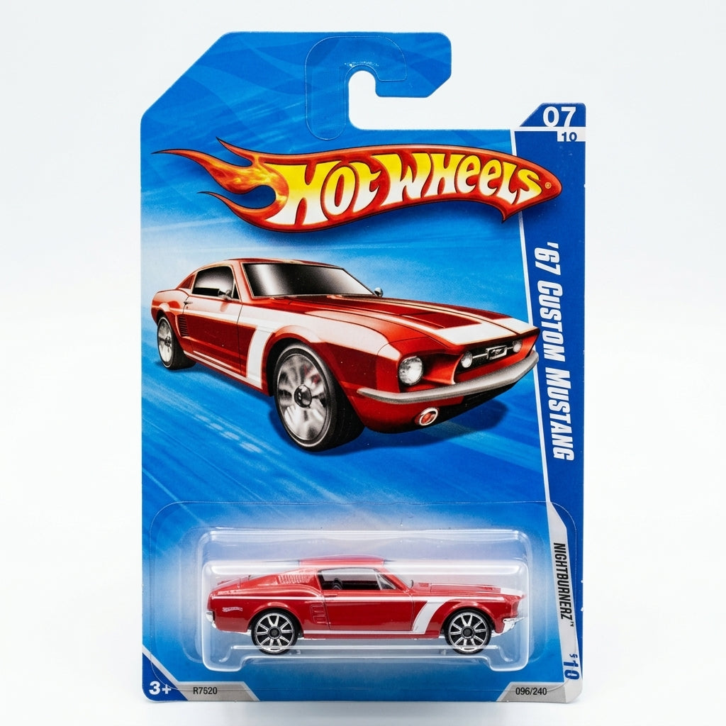 '67 Custom Mustang Nightburnerz — Hot Wheels  Escala 1:64