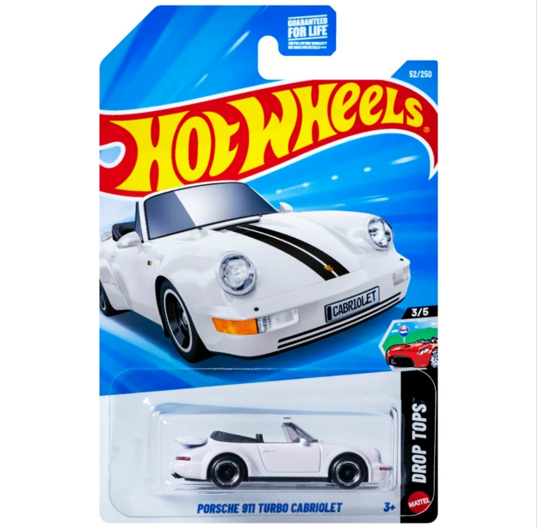 Porsche 911 Turbo Cabriolet 964 Hot Wheels – New Model 2025 • Solo 6 Unidades Reales
