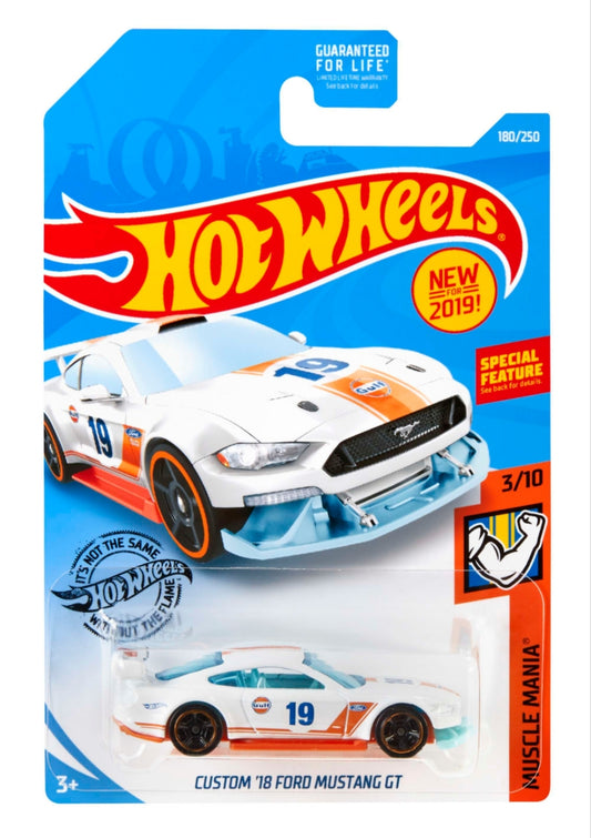 Custom '18 Ford Mustang GT Hot Wheels – Gulf Racing Edition • Muscle Mania 3/10