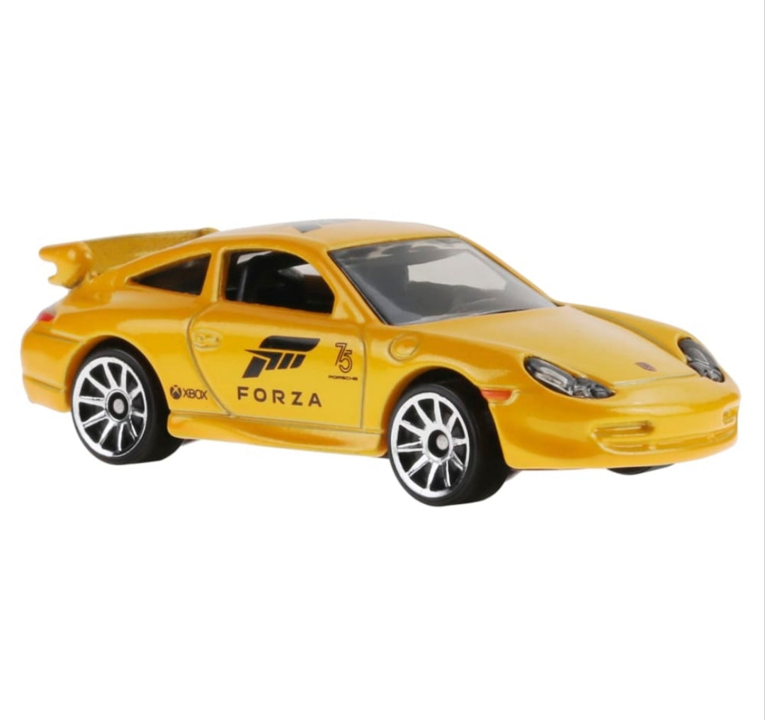 Porsche 911 GT3 Hot Wheels – Forza Motorsport Edition • Amarillo Diecast 1:64
