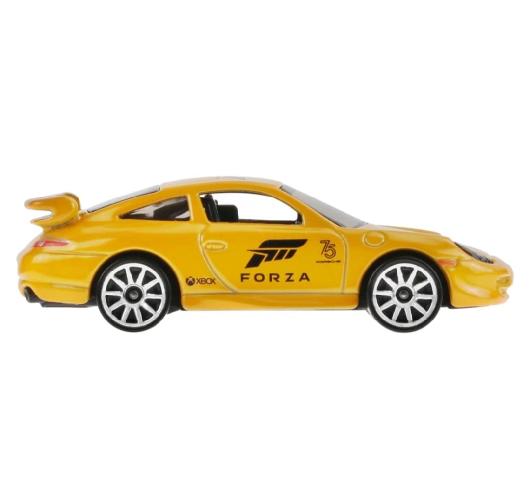 Porsche 911 GT3 Hot Wheels – Forza Motorsport Edition • Amarillo Diecast 1:64