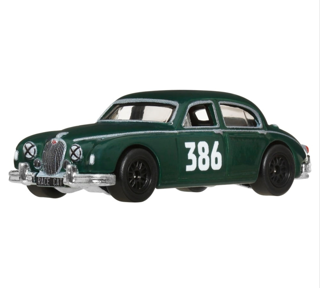 Land Rover Defender 110 + Jaguar MK1 Hot Wheels Team Transport Premium – Set Diecast 1:64