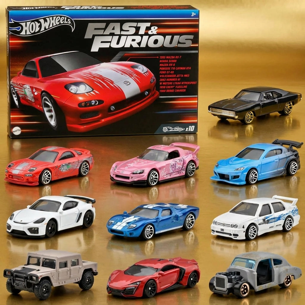 Fast & Furious Set De 10 Coches De Colección