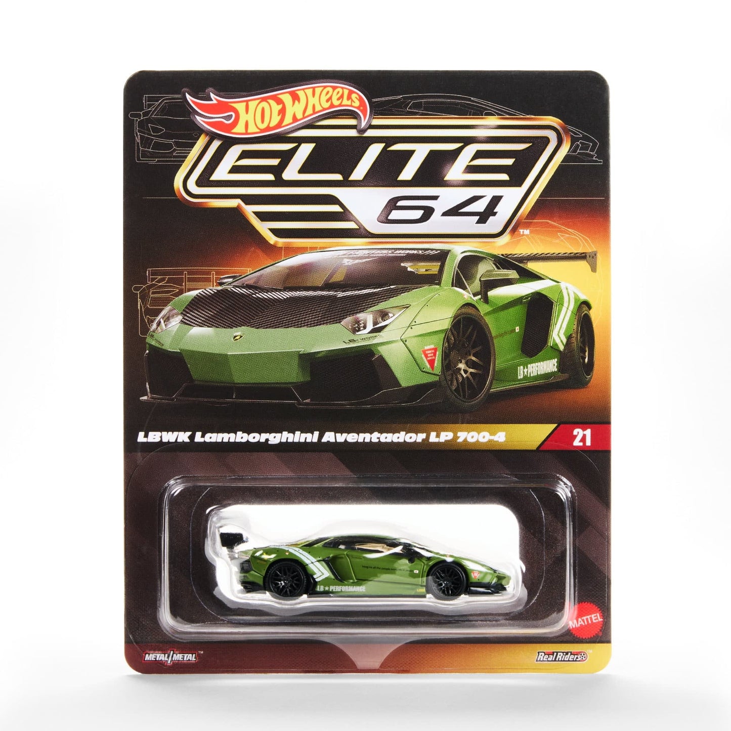 Hot Wheels Elite 64 – LBWK Lamborghini Aventador LP 700-4 | Escala 1:64 de Colección